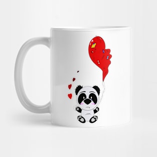 Sad valentines Panda Mug